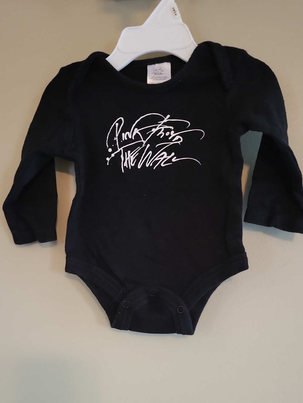 Pink Floyd The Wall black long sleeve onesie/bodysuit